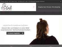Tablet Screenshot of guel-beauty-studio.de